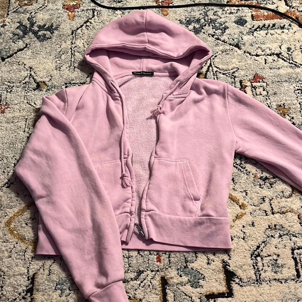 Brandy Melville cropped zip up